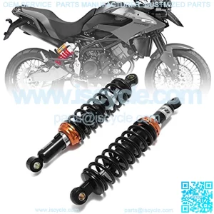 12.5" 320mm Motorcycle Universal Springs Suspension Adjustable Rear Shock Absorbers For Honda Kawasaki Suzuki Yamaha Ducati Aprilia Triumph BMW Benelli (Black)