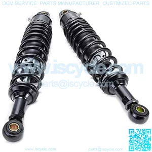 Motorcycle Rear Damper 2pcs 340mm Black Fit for Motorcycle Dirt Street Motor Bike ATV Quad Rear Shock Absorber Rear Suspension Bumper D30 Motorcycle Shock Absorber