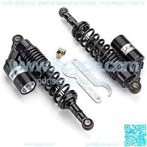 Motorcycle Shocks 13.5" 340mm Motorcycle Air Shock Absorber Rear Suspension Universal for Scooter Quad ATV Dirt Pit Bikes Motorcycle Shock Absorber (Color : Black)