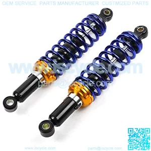 for Motorcycle Replacement Blue Round Ends Universal After Market Fit for Scooter ATV Go Kart Quad Dirt Sport Bikes 12.5 inch 320mm Gas Air Shock Absorbers Suspension