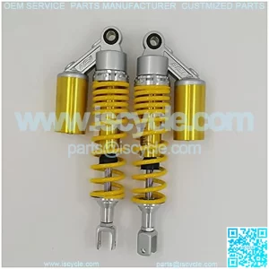 Suspension Shock 340mm Motorcycle Air Shock Absorbers Rear Suspension for CB750F SOHC Dirt Bike Gokart Quad ATV Yellow&Silver for Bike ??car