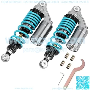 2PCS 11 Inch 280mm Universal Motorcycle Shock Absorbers Rear Suspension Compatible with Honda CB Yamaha Gokart??Blue??