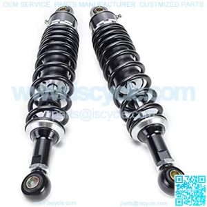 340mm 14.57 Inch Spring 7mm 2pcs Motorcycle Dirt Street Motor Bike ATV Quad Rear Shock Absorber Rear Suspension Bumper Motorcycle Rear Spring Shock Absorber Motorcycle Shock Absorber Rear