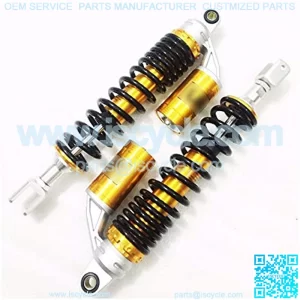360mm 380mm Motorcycle 21mm Frok Air Shock Absorber Rear Suspension Fit for Yamaha Suzuki Kawasaki Fit for Aprilia Benelli ATV Motorcycle Rear Shock Motorcycle Shock Absorber (Color : 380mm)