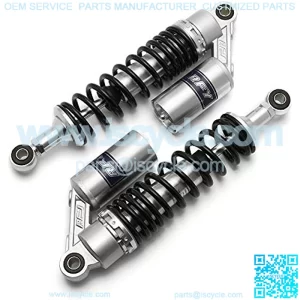 Motorcycle Shocks Silver Black 320mm 340mm 360mm 400mm 440m Motorcycle Air Shock Absorber Rear Suspension ATV Quad Scooter Dirt Bike Motor D30 Motorcycle Shock Absorber (Color : M99 18 1 320mm)