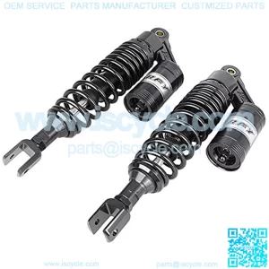 12.5 Inch 320mm Pair Motorcycle Shock Absorber Eye to Clevis Rear Suspension Universal For Honda Suzuki Yamaha Kawasaki ATV Go Kart Quad Dirt Sport Bikes Black (A pair),+
