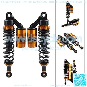 1 Pair Universal 280mm 11" Motorcycle Air Shocks ATV Shock Absorber UTV Shocks Rear Suspension For Honda, For Suzuki, For Yamaha, For Kawasaki