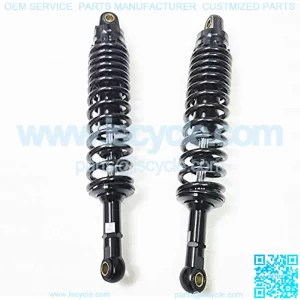 Shock Absorbers 360mm 365mm 370mm 375mm 380mm 390mm 8mm Spring Motorcycle Shocks Absorbers Fit for Kawasaki Yamaha Banshee ATV Motorcycle Suspension Strut (Color : 370mm)