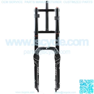 Snowmobile/ATV Fat Fork Air/Oil Suspension Fork Double Shoulder Front Fork 204.0 Fork Width 135MM 1-1/8" Shoulder Control Travel 140MM QR (Color : Oil)