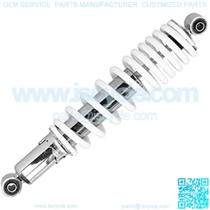 Universal Shock Absorber Rear Suspension, 370mm/14.6in 5 Levels Adjustable Spring Pressure Rear Suspension Damper, Steel Alloy Rear Suspension Shock Absorber for ATV Go Karts