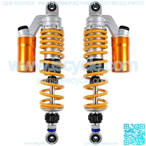 2pcs Motorcycle Universal 310mm 330mm 350mm Rear Air Shock Absorbers Suspension Fit for Yamaha Kawasaki Suzuki Fit for Ducati ATV Motorcycle Shock Absorber Motorcycle Shock Absorber