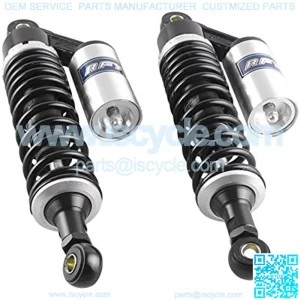 1 Pair 320mm Air Shock Absorber ATV Motorcycle Quad Suspension Shocks For Honda, For Suzuki, For Kawasaki, For Chinese Quad, Black & Silver