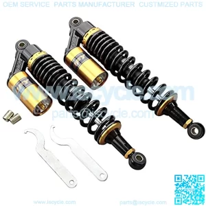 Universal 340mm Air Shock Absorber ATV Motorcycle Quad Suspension Shocks For Motorcycle, ATV, Quad, Dirt Bike, Go Kart, Black & Gold
