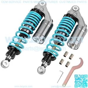 Universal 320mm Motorcycle Air Shock Absorbers Rear Suspension Compatible with Gokart Honda ATV CB Yamaha 12.5 Inch 2PCS ??Blue??