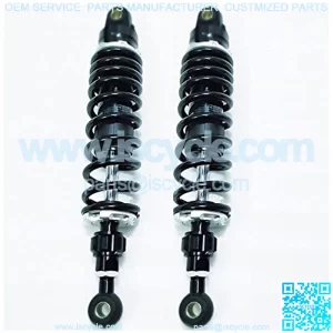 One Pair 350mm 8mm Spring Motorcycle Suspension Shock Absorbers Fit for Yamaha Fit for Suzuki Kawasaki Dirt Bikes Gokart ATV Motorcycle Shock Absorber Motorcycle Shock Absorber (Color : 350mm)