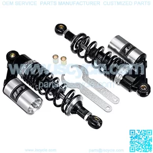 Motorcycle Suspension Strut Universal 280/320/340/360/380/400mm Motorcycle Air Shock Absorber Rear Suspension Fit For Suzuki/Fit For Yamaha Fit For Scooter ATV Quad Dirt Bike Motorcycle Shock Absorber