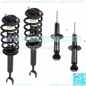 Full Set: 2 Front Complete Struts Springs Mounts + 2 Rear Shocks Fit A6 Quattro