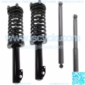 Full Set 2 Complete Struts With Springs 2 Rear Shocks Fit Jeep Grand Cherokee