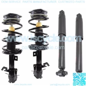 Full Set 2 Front Complete Struts W Springs + Rear Shocks Fit Nissan Sentra 2.0L