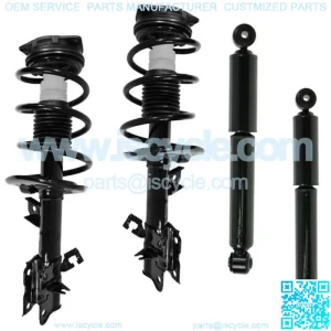Full Set 2 Front Complete Struts + 2 Rear Shocks Fit 2008 - 2012 Nissan Rogue