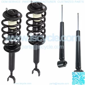 Full Set 2 Front Complete Struts With Springs + 2 Rear Shocks Fit A6 Passat FWD