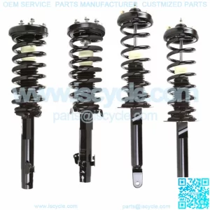 Full Set - 4 Complete Struts With Springs Mounts Fit 2008 - 2012 Honda Accord