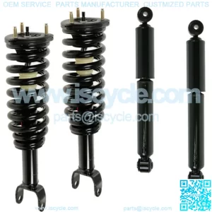 2 Complete Struts Spring Mount + 2 Shocks Fit 4WD 2005-09 Dakota, 2006-09 Raider