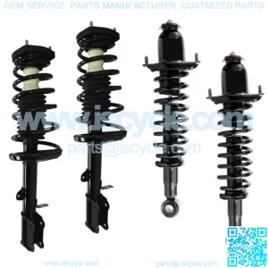 Full Set - 4 New Complete Struts Springs Mounts Fit 2003-2008 Matrix Vibe FWD