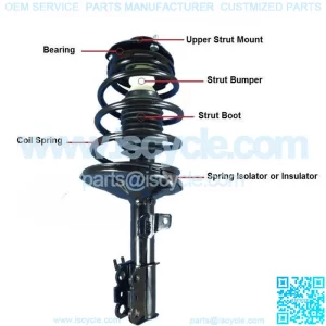 Front Left Side Strut with Spring and Mount Fits Honda Odyssey with Warranty