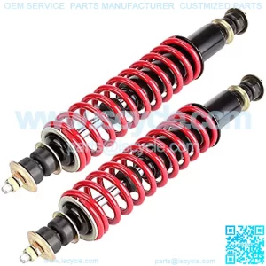 Golf Cart Front Rear Shock Absorber Set Coil Over Heavy Duty Shock Absorber Bolt Fits EZGO Medalist/TXT 1994+ Newer Gas or Electric, Replaces Part 70928-G01 76418-G01 (2 Pack) (Red)