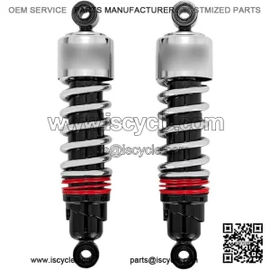 Burly Brand Slammer Plus Shocks Chrome #B28-1204 Harley Davidson