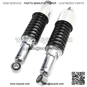Shocks with Eyelet Mount with Shrouds Chrome/Black