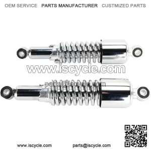 Shocks with Eyelet Mount with Shrouds Chrome