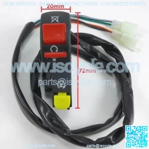 Universal 7/8" 22mm Handle Bar ON/OFF Starter Switch For ATV Scooter Dirt Bike