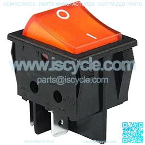 Boat Rocker Switch Canal R Series R210-C5L-BO Orange Illuminated ON/Off 20A 16A Double Pole DPST 4 Pins 2 Position Toggle Replaces for Hongju R Series Defond DRH 2415 3 SCI R13-69 Durable