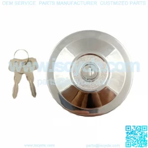 Tank cap Fuel tank cap with 2 keys Chromed Locking Truck Steel 60mm