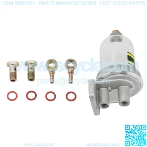 CA141 Coarse Filter Fuel Water Separation Precipitator Cup with Drain Retrofit Fuel Filter with Connector