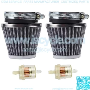 54mm Air Filter Fuel Cleaner Compatible with CB1000C CB1100F CB750C CB750F CB750K CB750L CB750SC CB900C CB900F Kawasaki KZ1000 KZ1100A KZ750B ZL1000 Dirt Bike ATV Scooter