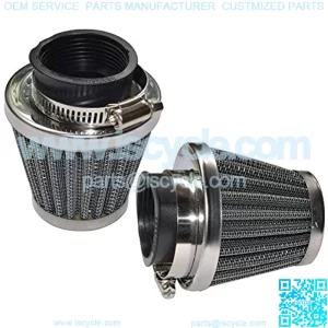 Pack of 2 Motorcycle POD Air Filter Dirt Pocket Bike ATV Pit Bike 35 38 39 40 42 46 48 50 52 54mm (52mm)