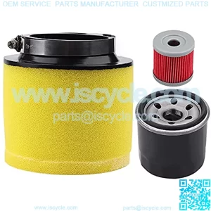 Tvent 0470-391 Air Filter with Oil Filter Replacement for Arctic Cat 375 454 400 500 Bearcat 2x4 4x4 0470-322 ATV Parts