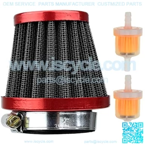 38mm Performance Red Air Filter Plastic Inline Fuel Filters for Chinese GY6 50c 139QMB Motorcycle Scooter Moped 50cc 110cc 125cc SDG SSR Dirt Pit Bike,5% coupon applied at checkout,with coupon