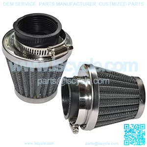 Pack of 2 Motorcycle POD Air Filter Dirt Pocket Bike ATV Pit Bike 35 38 39 40 42 46 48 50 52 54mm (35mm)