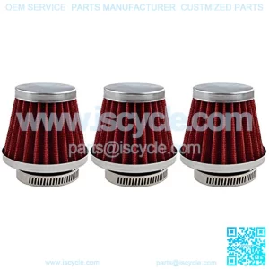 Red 42mm Warehouse Performance Air Filter Pod / 150cc-250cc Motorcycle Scooter ATV Dirt Bike(3 pcs??