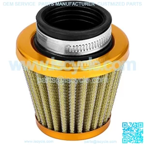 38mm Air Filter Motorcycle Universal Intake Air Filter Air Cleaner Replacement Intake Induction Kit for Off-road Motorcycle ATV Quad Dirt Pit Bike (Gold),5% coupon applied at checkout,with coupon