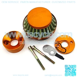 Gold Air Filter + Air Filter Stack Adapter For 23cc 33cc 43cc Big Foot Goped Blade Scooter 47cc 49cc Pocket Bike Mini Dirt ATV