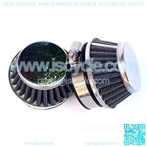 Bicycle Motor Works CFILT-BLK - Black 60mm Shorty Air Filter - 2 Pack (Pack of 2)