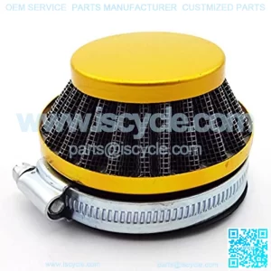 Racing ATV 60mm Air Filter Cleaner For Gas Motorized Bicycle Push Mini Moto Pocket Bike Quad 4 Wheeler Motorcycle Gold