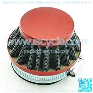 Red 58mm Air Filter for Gas Mini Moto Motorcycle Motocrass Motorized Bike Pocket Pit Dirt Bike
