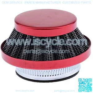 42mm Air Filter Assembly for Carb Carburetor 43cc 47cc 49cc 2 Stroke Engine Motorized Bicycle Bike Quad Chopper ATV (Red),