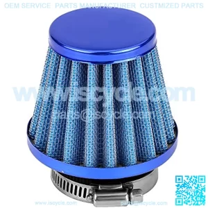 Air Filter Motorcycle??Delaman Air Filter Scooter Air Cleaner Cleaner for Motorcycle ATV Quad Dirt Pit Bicycle (Blue 38mm)